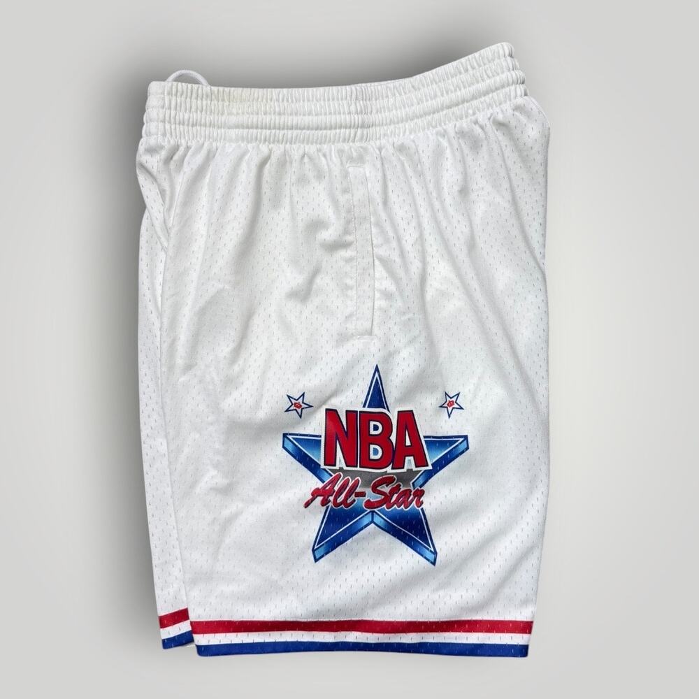 Mitchell & Ness CHARLOTTE  N.C.  1991 NBA All Star Game Swingman White M Shorts